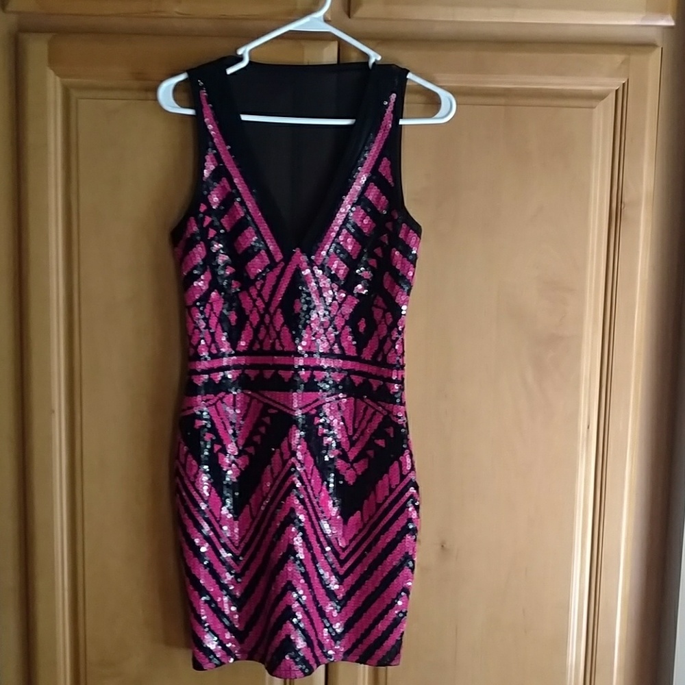 Bebe Sequin Dress